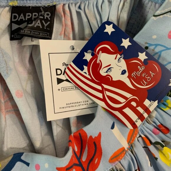 Pinup Girl Clothing Skirt Dapper Day First Frost Fall Jenny Size Large New - Picture 4 of 4